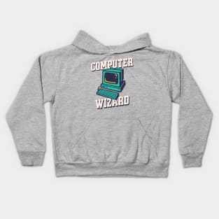 Computer Wizard - Vintage Kids Hoodie